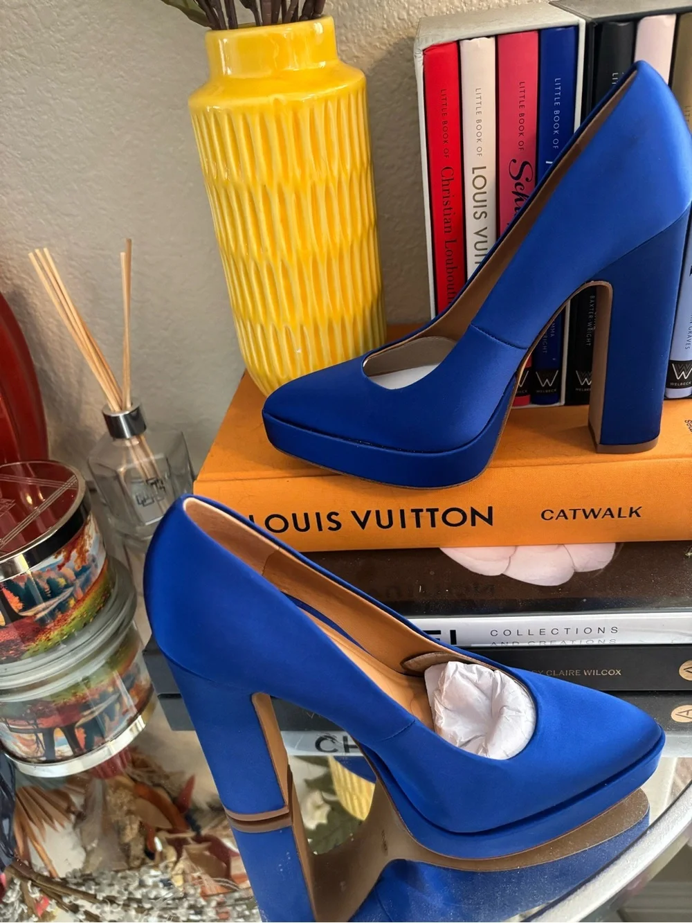 Jessica Simpson Royal Blue Platform Pump Heels - Brand New (Size: 5)